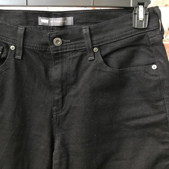 Levi's Black Straight Jeans - Picture 3 of 7